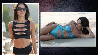 Hem saati hem de beyaz bikinisi olay... Nesrin Cavadzade'ye bir bakan bir da daha baktı