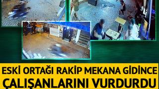 Taksim'de Ortağımı çaldın kavgası kanlı bitti! Eski ortağı rakip mekana gidince çalışanlarını vurdurdu: Saldırı anı kamerada