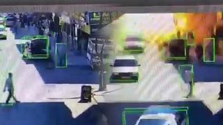 Bakan Yerlikaya İzmir'deki patlamanın görüntülerini paylaştı! İşte o anlar