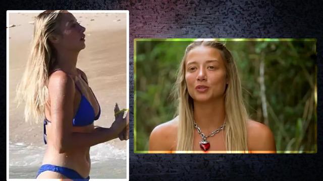 Survivor Aleyna'nın keyfi yerinde! Plajda boy gösterdi