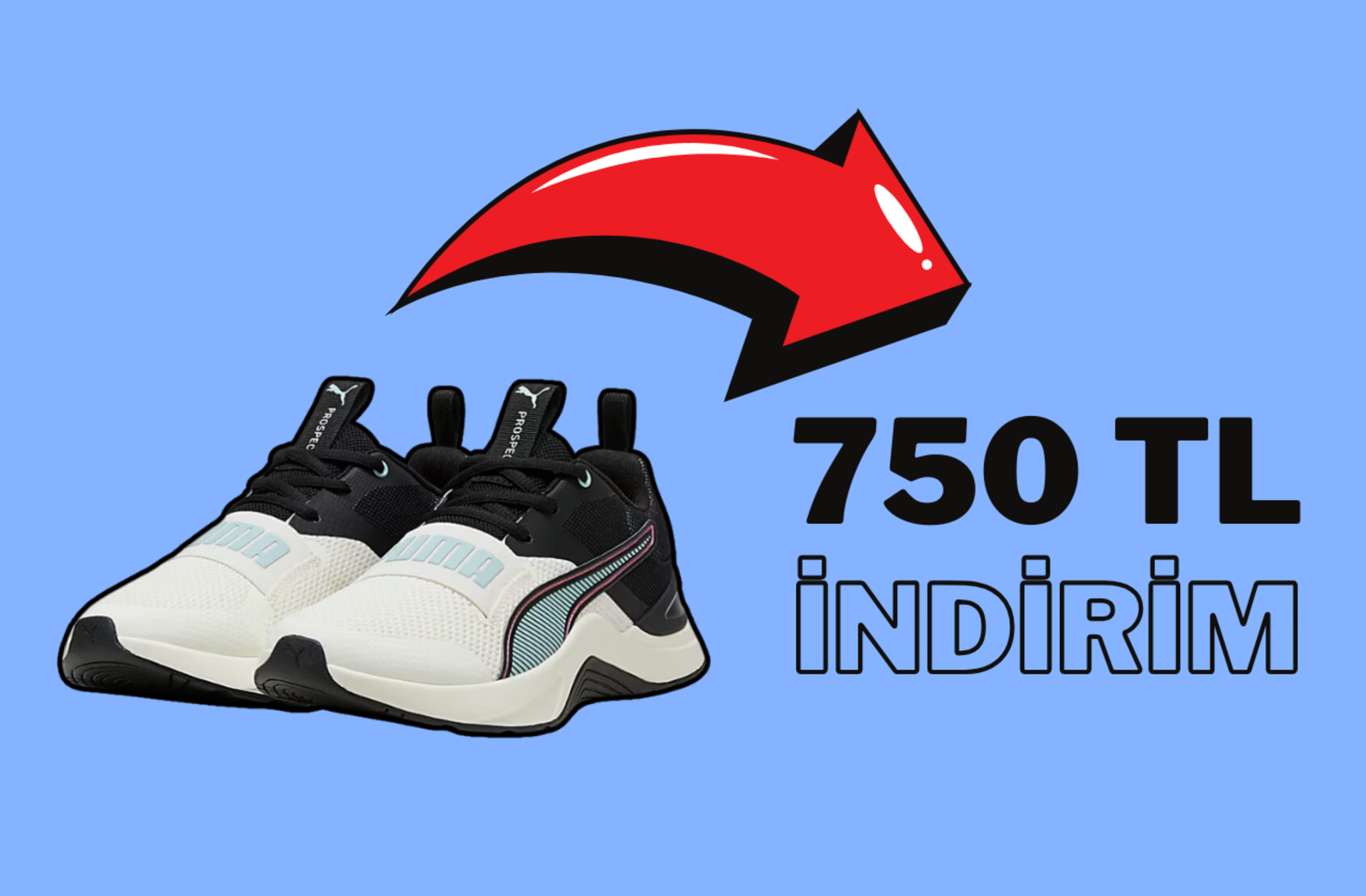 Yaz kombinlerinize konforlu bir dokunuş! Puma spor ayakkabıda indirim zamanı