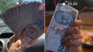 Yabancı turistin Türkiye tatili sosyal medyada gündem oldu! 200 Euro'yu Türk lirasına verdi... Bir deste parayı bir günde bitirdi