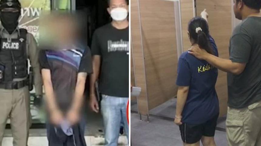 Benzin istasyonun tuvaletinde skandal! Tuvalet kabinine tırmandı... Bıçakla tehdit edip cinsel tacizde bulundu