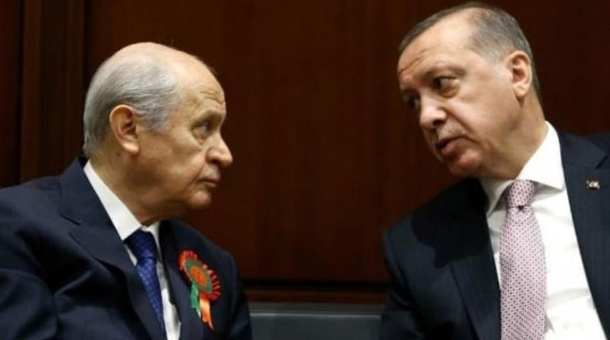 Erdoğan ile Bah&ccedil;eli Afrin'i konuştu