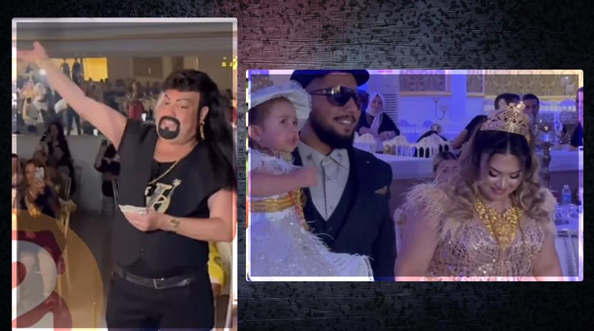 Kobra Murat, torununun doğum gününde para saçtı! Çocuğu ittirmişti... "Paraları çaldı"