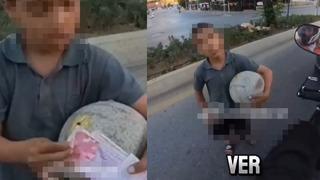 Trafik ışıklarında para toplayan çocuğun cebinden çıkan para görenleri şaşkına çevirdi! Para isteyince harçlık verdi: ''Çocuk bana sadaka verdi...''