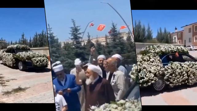 Çiçekten Mercedes! Menzilcilerin düğününde çok konuşulan görüntü... 3 gün 3 gece sürüyor!