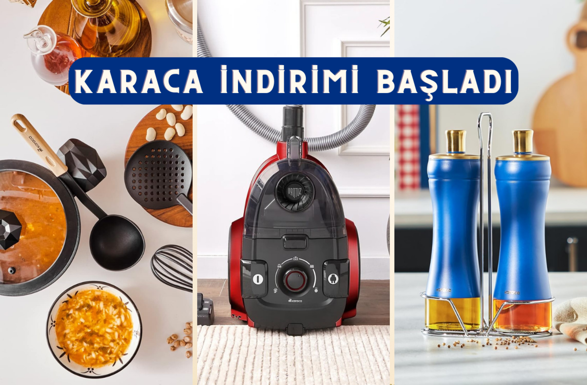 Airfryerdan elektrik süpürgesine Karaca ürünlerinde kaçırılmayacak indirimler başladı