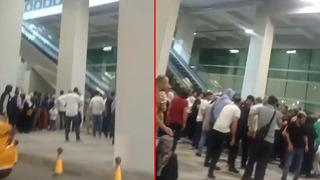 Diyarbakır Havalimanı’nda yürüyen merdiven kazası! Birbirlerinin üzerine düştüler…