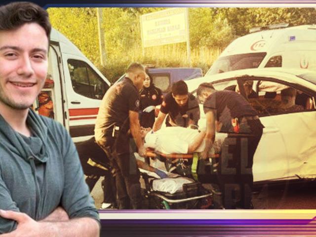 &Uuml;nl&uuml; Youtuber Enes Batur Kocaeli'de kaza yaptı! Hastaneye kaldırıldılar