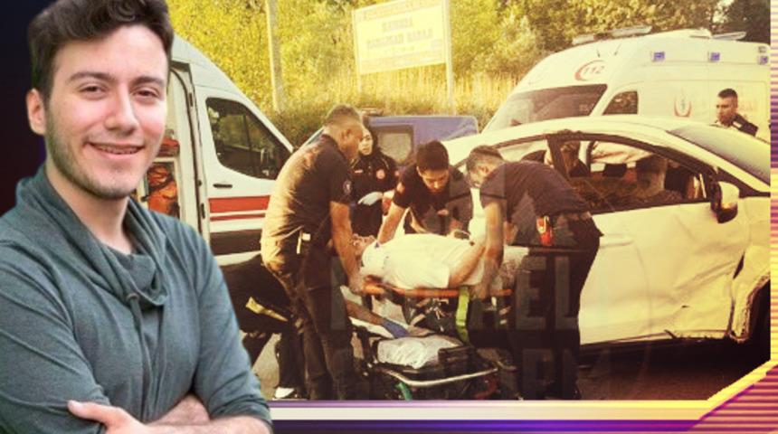 &Uuml;nl&uuml; Youtuber Enes Batur Kocaeli'de kaza yaptı! Hastaneye kaldırıldılar