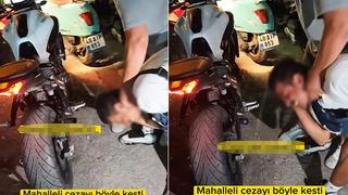 Motoruyla mahallede gürültü yapan sürücüye unutamayacağı bir ceza verildi!