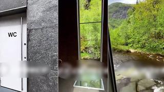 Bu görüntüler viral oldu: Norveç'teki umumi tuvalet görenleri büyüledi!