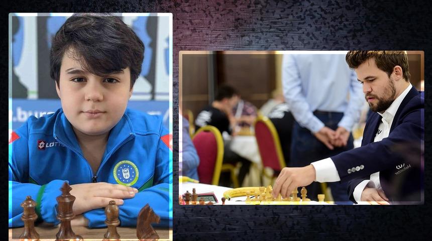 13 Yaşındaki Yağız Kaan Erdoğmuş'tan ses getiren zafer! Dünyanın en iyisi olan Carlsen'i mat etti