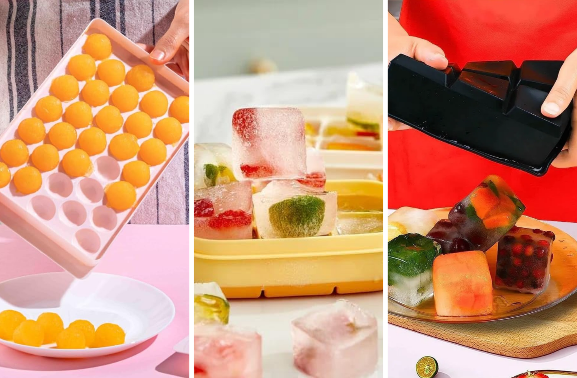 Yaz sıcağında serinleten içecekler hazırlamanızı sağlayacak pratik buz kalıpları 