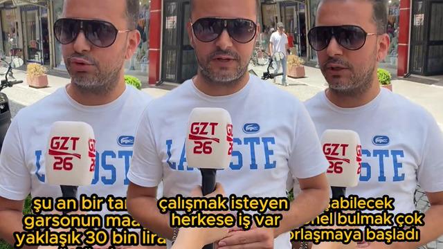 Sosyal medyada tartışma yaratan sokak röportajı! Esnaf, garson bulmakta zorlandıklarını söyledi... “İşsizlik diye bir şey yok, tembellik diye bir şey var”