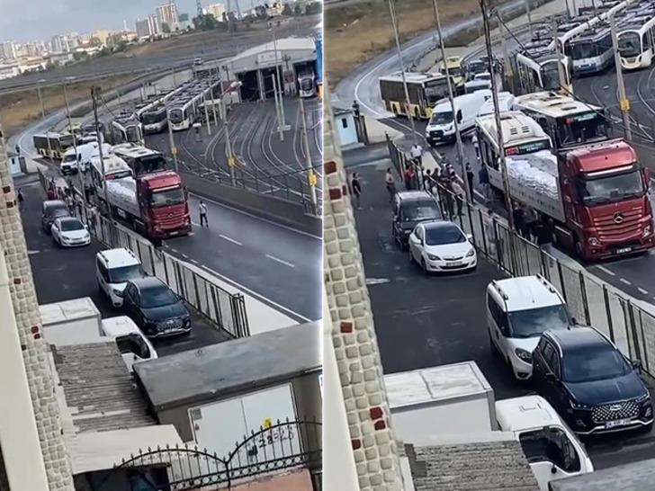 İETT otobüsü TIR'a çarptı: Yaralılar var!