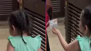 Küçük bir kız ve kurye arasında yaşanan ilginç diyalog! Sosyal medyada gündem yarattı: Nerede kaldın açlıktan öldüm ya