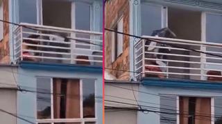 Sevgilisinin eşi tarafından basılan kadının bulduğu saklanma yöntemi görenleri şaşkına çevirdi! Balkondaki kutunun altına girdi