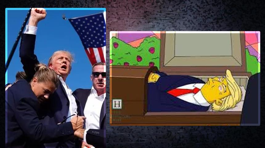 Trump'a suikast girişimi sonrası kehanetleriyle ünlü Simpsonlar yine gündem oldu!