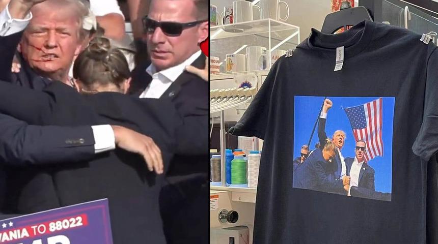 "Çin'in hızı": Suikast girişiminden sadece 2 saat sonra harekete geçtiler! Trump tişörtleri satışa sunuldu: "2 binden fazla sipariş aldık"