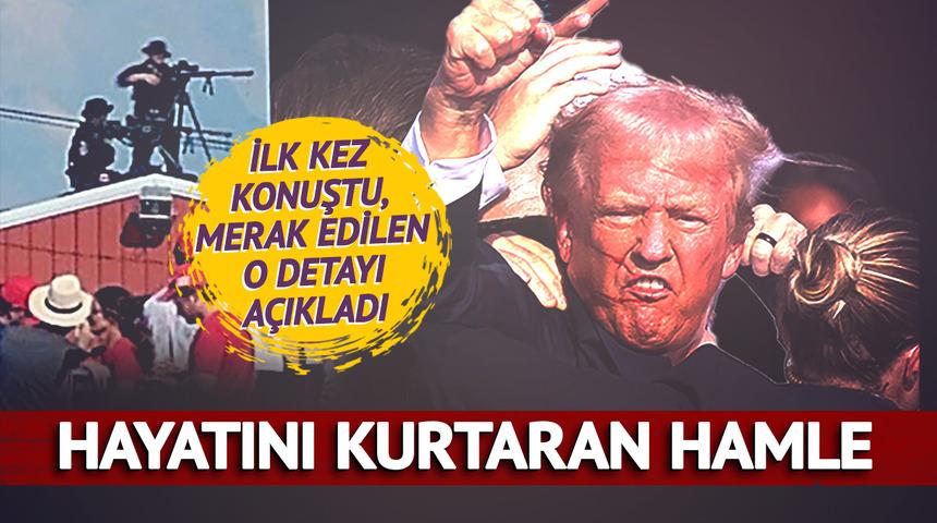 Trump'ı suikasttan sağ kurtaran bir anlık hamle: Bunu yapmasaydım şimdi ölmüştüm!