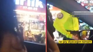 Kadın sürücü ve trafik polisi arasında ilginç diyalog! Sis lambası açık olduğu için ceza yedi... Sis lambası ne bilmiyordum ki