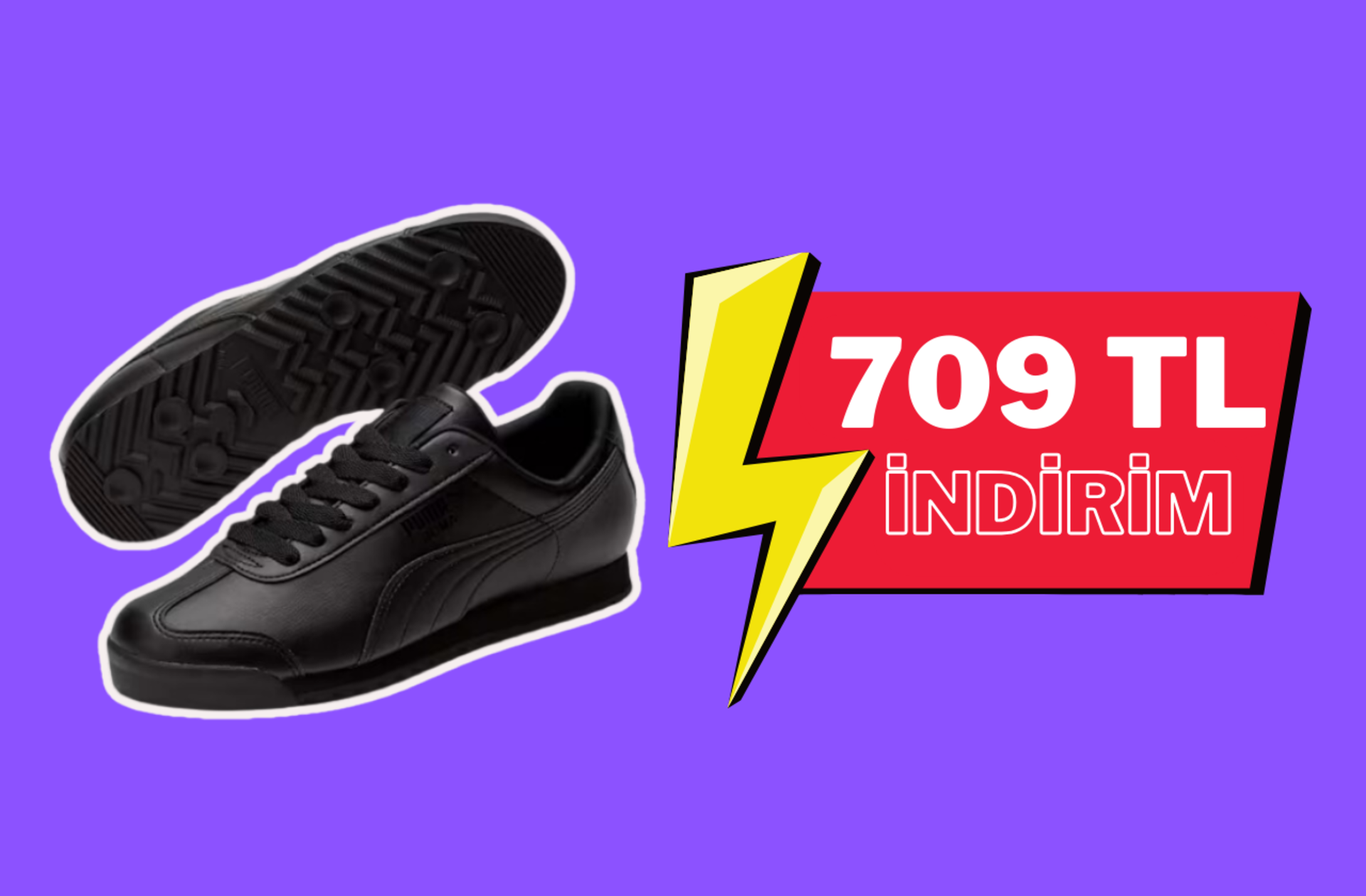 Fiyatı 1190 TL'ye düştü! Puma'nın efsanevi modeli Roma Basic indirimde