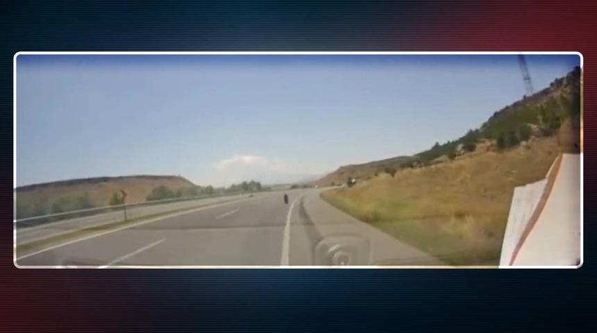 Seyir halindeyken bir anda fırladı! Faciaya ramak kala