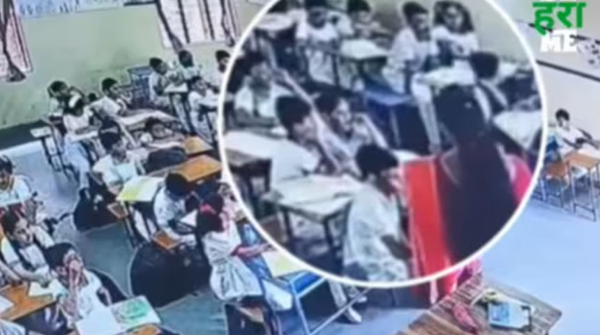 Sınıfta büyük ihmal! Öğrencinin üzerine tavan vantilatörü düştü... O anlar saniye saniye kameraya yansıdı