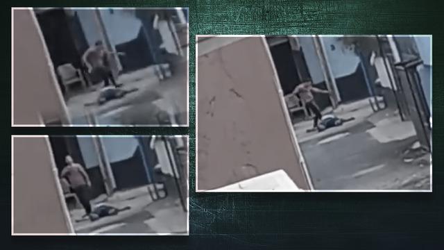 Kan donduran görüntüler! Eski kayınpederini canice katletti, üzerine basıp tekme attı