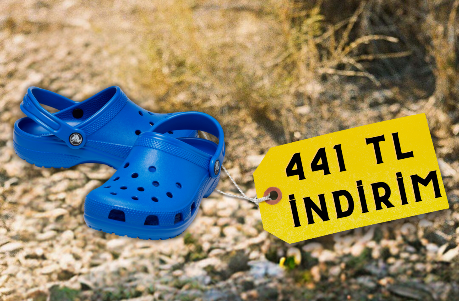Fiyatı 894 TL'ye düştü! Çok satan Crocs Classic Blue Bolt indirimde
