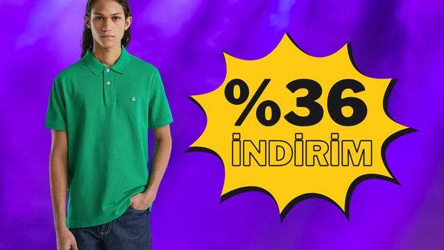 Gardırobunuzda olması gereken Benetton Polo Tişört'ün fiyatı sepette 525 TL'ye düşüyor