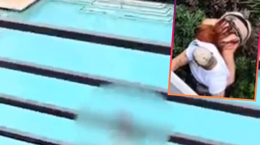 Sitenin havuzunda yakınlaşan komşularını kameraya kaydedip TikTok'ta ifşa etti! Milyonlarca izlenmeye ulaştı... "Bu çok iğrenç"