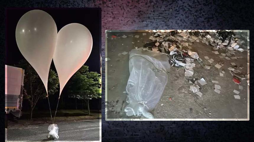 Çöp balonlarına karşı hoparlörlerle propaganda yayını! İki ülke arasında gerilim sürüyor 