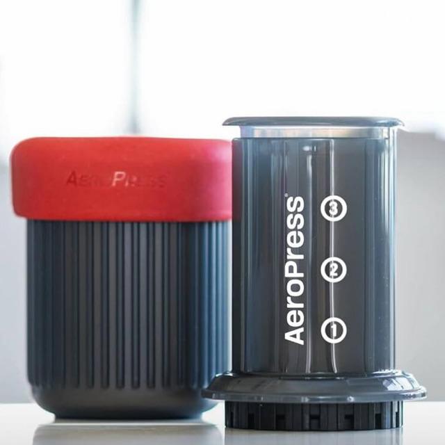 Aeropress 10R11 Go Travel Kahve Makinesi, Plastik, Gri (1)