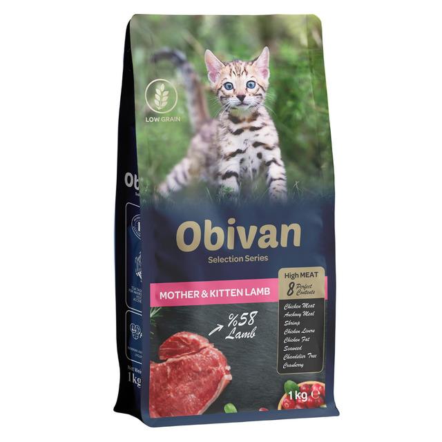 Obivan Selection Kitten Düşük Tahıllı Kuzu Etli Yavru Kedi Maması