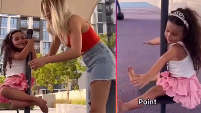 Kızına direk dansı (pole dance) öğreten annenin paylaşımı sosyal medyada gündem yarattı! Geçmişin şaibelidir