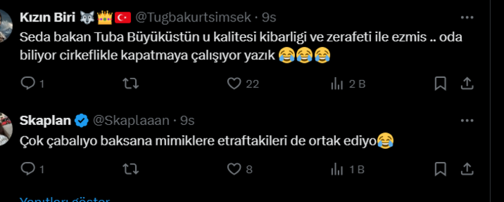 Tuba Büyüküstün Seda Bakan'a "Ben seni tanımıyordum" dedi! O anlar sosyal medyada tepki çekti 728xauto