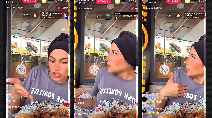 Restoranlarda yayın açıp bedava yemek yiyordu! TikTok ünlüsü Berivan kovulunca çılgına döndü