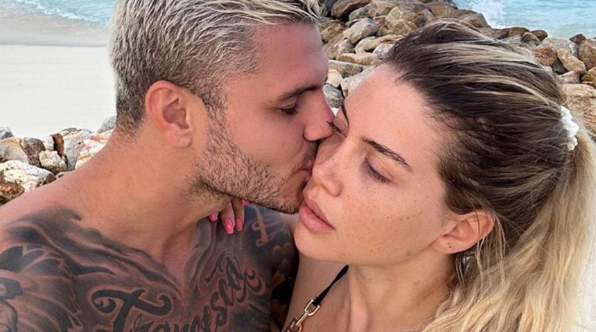 Wanda Nara plajda sere serpe uzandı, Icardi gece kulübünde yalnız kaldı! 