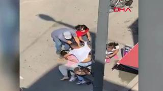 Sokak ortasında eşini darp etti! ''Senin hakkın ölüm, öleceksin'' diye bağırdı