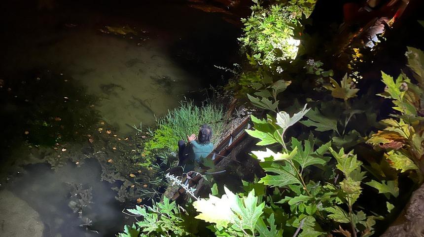 Sakarya'da dereye düşerek yaralanan kişi hastaneye kaldırıldı