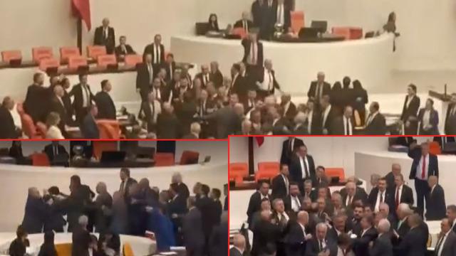 Meclis'te gergin anlar! DEM ve AK Partili vekiller arasında kavga çıktı