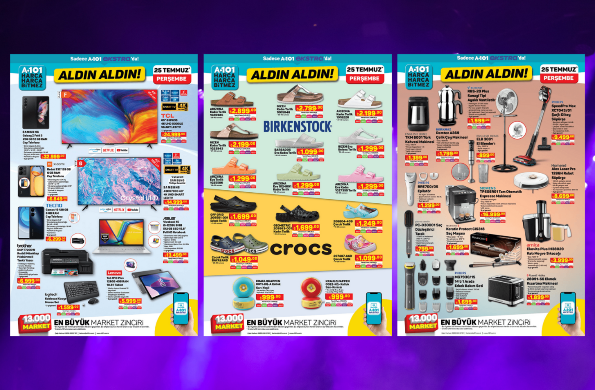 A101'e Crocs ve Birkenstock terlikler geliyor! İşte 25 Temmuz 2024 A101 Aldın Aldın Kataloğu