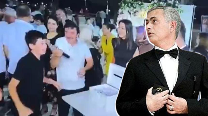 Sosyal medya o anları konuşuyor! 'Jose Mourinho düğünde 100 lira taktı' Damat bir anda alkışlamaya başladı, salondakiler ne olduğunu anlamadı!