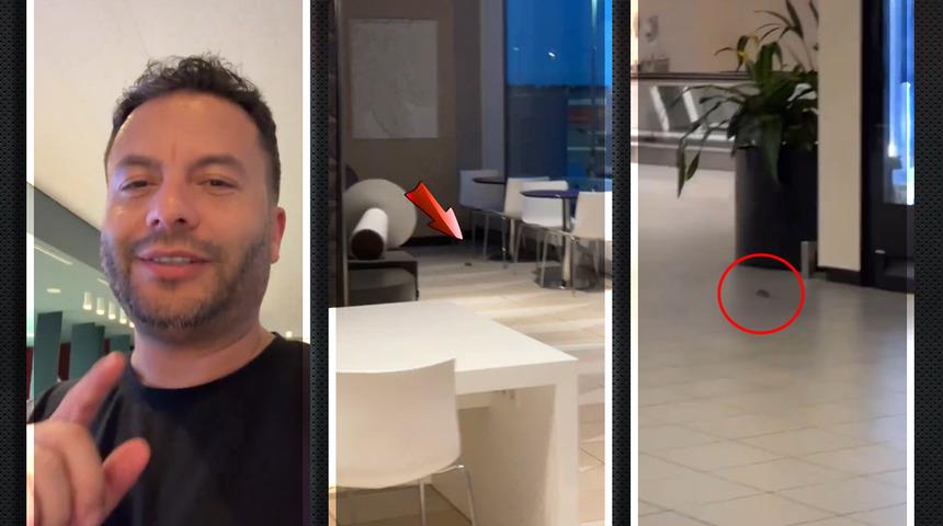 Hakkı Alkan paylaştı görenler inanamadı! ‘Havalimanında fareler cirit atıyor’