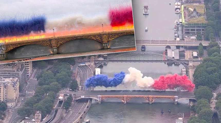 Paris Olimpiyatları başladı! Bu olaylar damga vurdu: Bomba alarmı, şüpheli kişi paniği...