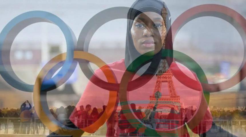 2024 Paris Olimpiyatları'nda başörtüsü skandalı! Katılmasına izin vermediler, şapka taktı...