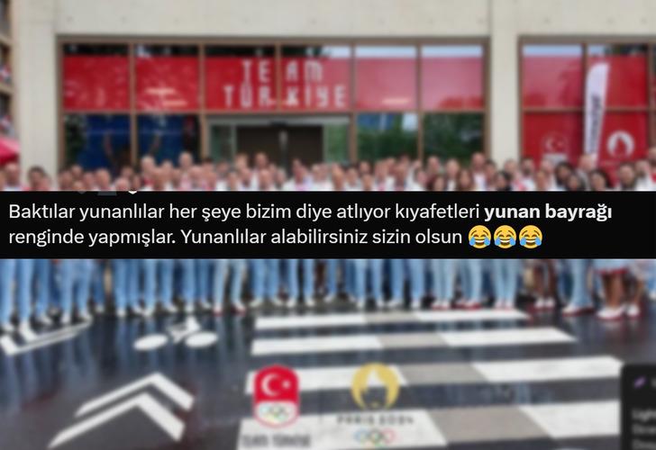 Milli sporcularımızın Olimpiyat kıyafetlerini görenler şaşkına döndü! Tepkiler çığ gibi büyüyor... 'Yunan bayrağı giydirilmiş' G5